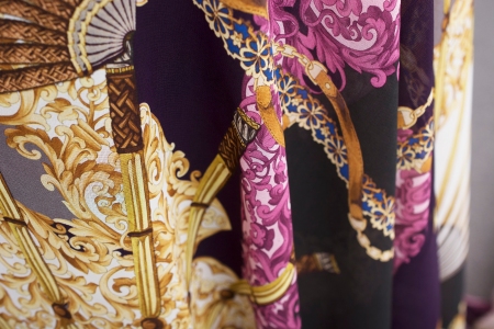 TKANINA SZYFON BAROCCO PURPLE