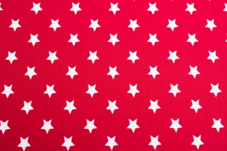 DZIANINA BAWEŁNIANA SINGIEL LITTLE STAR RED