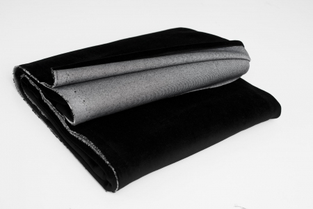 COTTON VELVET JET BLACK