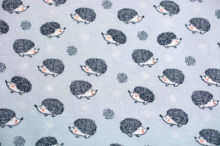 DZIANINA BAWEŁNIANA SINGIEL HEDGEHOG GREY ICE