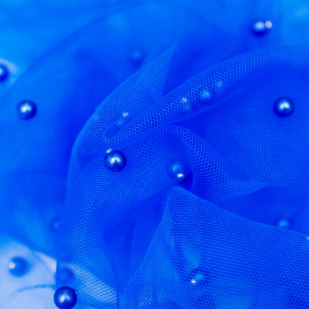 TIUL Z PERŁĄ DAZZLING BLUE