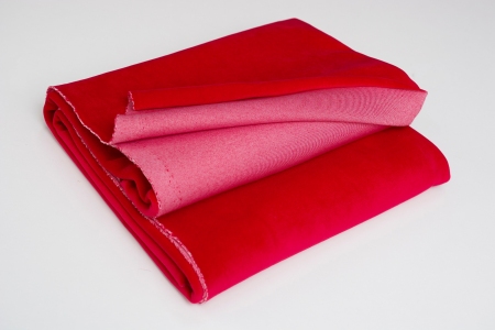 COTTON VELVET TRUE RED