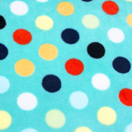 MINKY WELUR COLORFUL DOTS