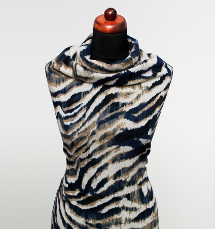 DZIANINA ANGORKA BLUE ANIMAL SKIN