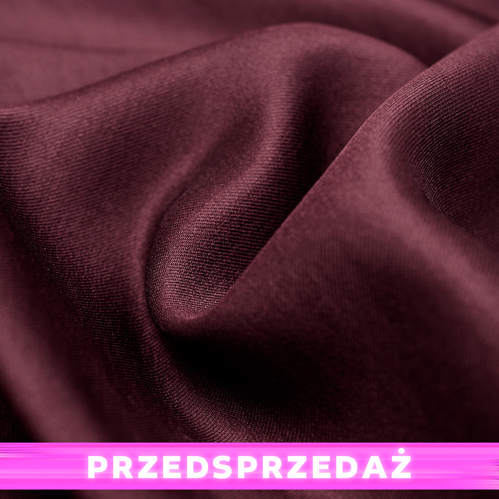 Elegancka tkanina wykonana z włókien satynowych, wyróżniająca się subtelnym połyskiem oraz charakterystyczną strukturą splotu.
