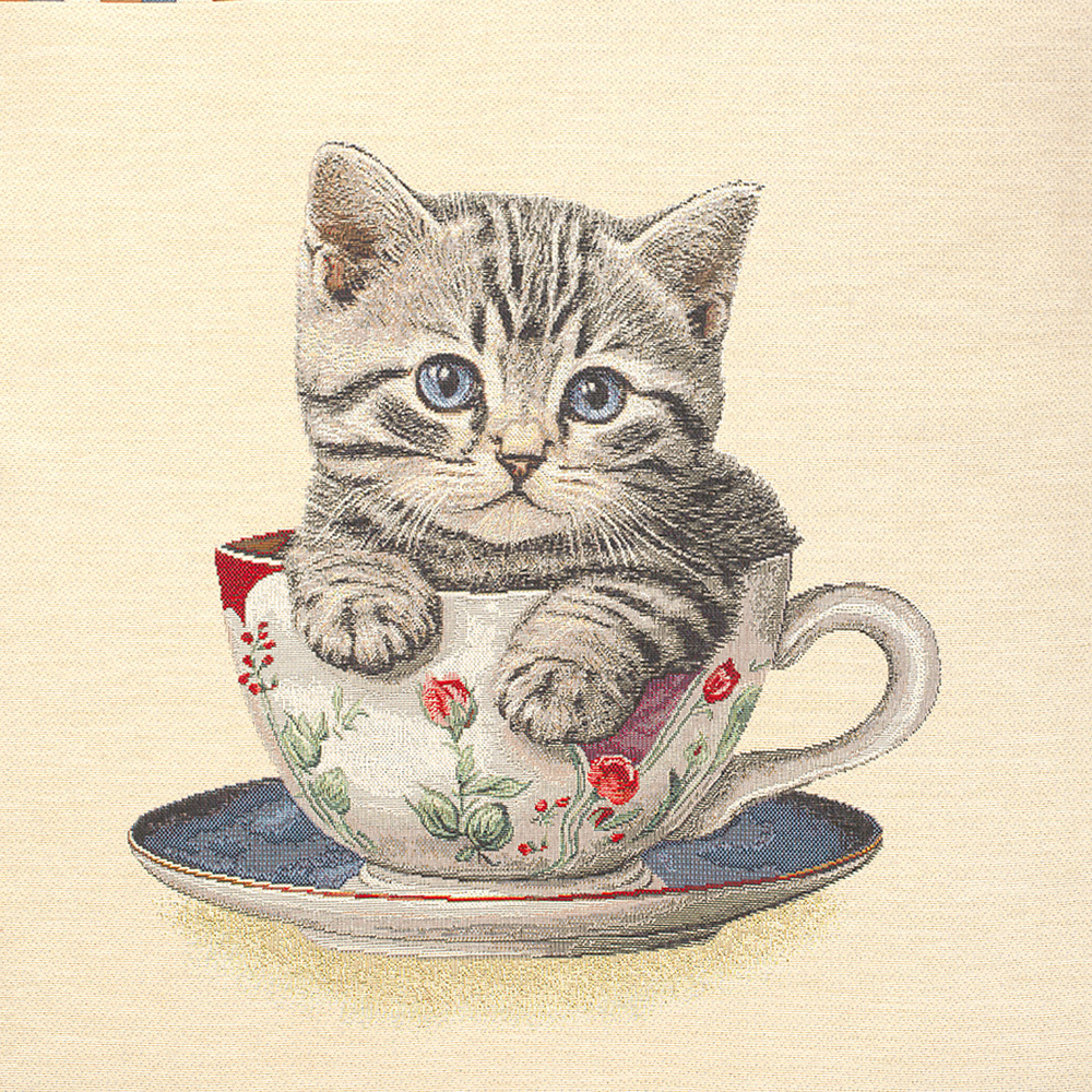 Tkanina żakardowa gobelinowa, panel na poduszkę, doskonale dopełni wystrój wnętrza.