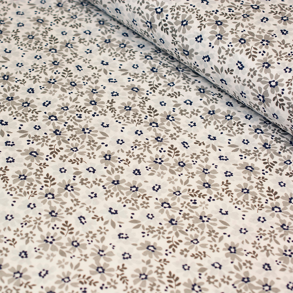 Tkanina bawełniana o splocie płóciennym, wyprodukowana w Polsce.