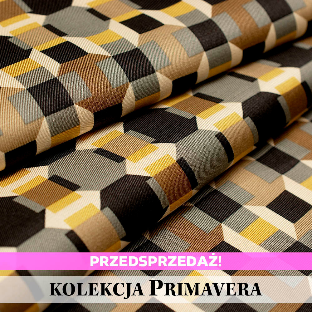 Tkanina satynowa z wiskozy o delikatnym, eleganckim połysku oraz diagonalnym splocie.