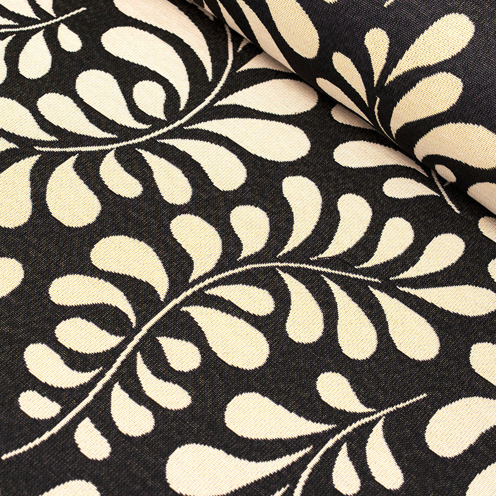 Tkanina gobelinowa to dekoracyjny materiał o gęstym splocie, który wyróżnia się eleganckimi, często artystycznymi wzorami.