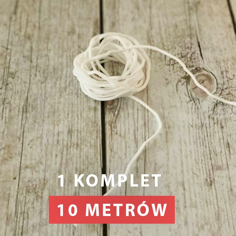 Gumka stosowana przy wyrobie maseczek medycznych.