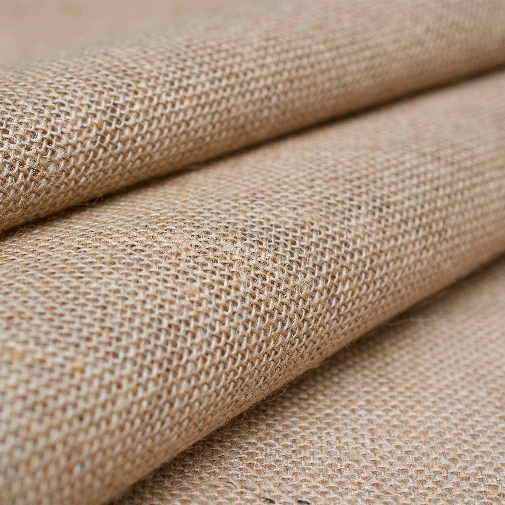 Tkanina Juta, biodegradowalny materiał wytworzony w 100% z włókna naturalnego.
