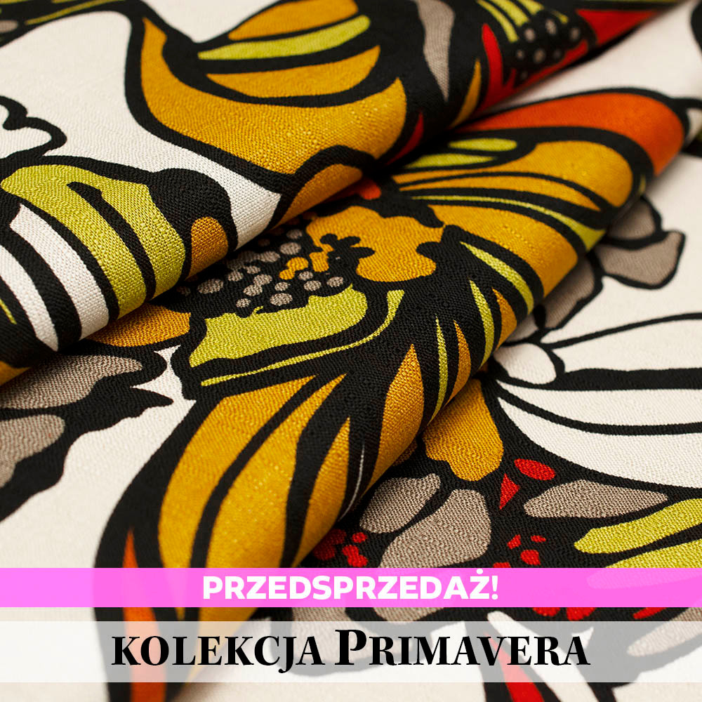 Lekka, miękka i pięknie lejąca tkanina o ciekawej fakturze subtelnie nawiązującej do struktury lnu.