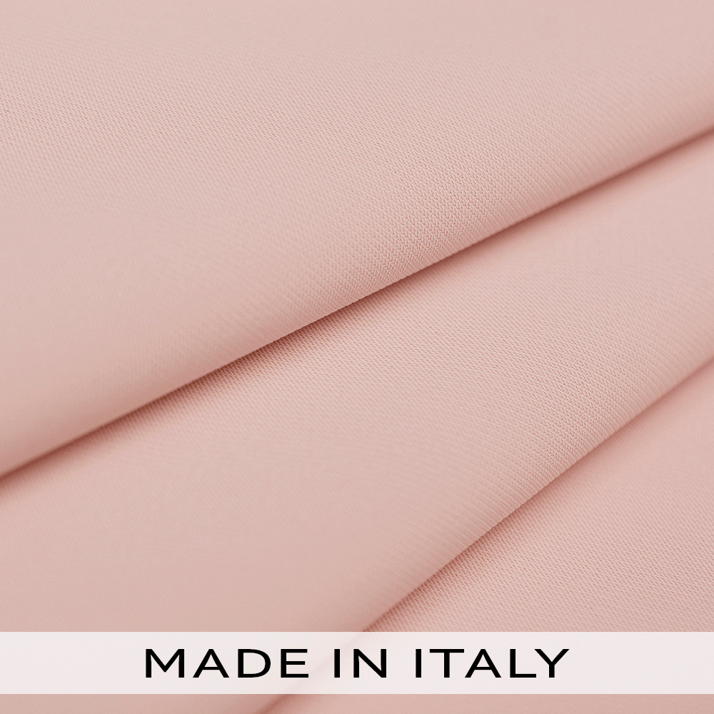 Tkanina Valentino to elegancki materiał premium o szlachetnej, dopracowanej strukturze i gęstym, żorżetowym splocie.