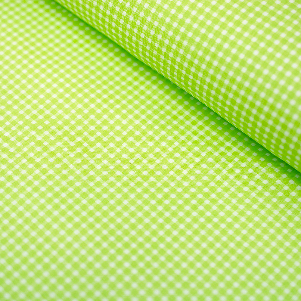 Tkanina bawełniana o splocie płóciennym, wyprodukowana w Polsce.