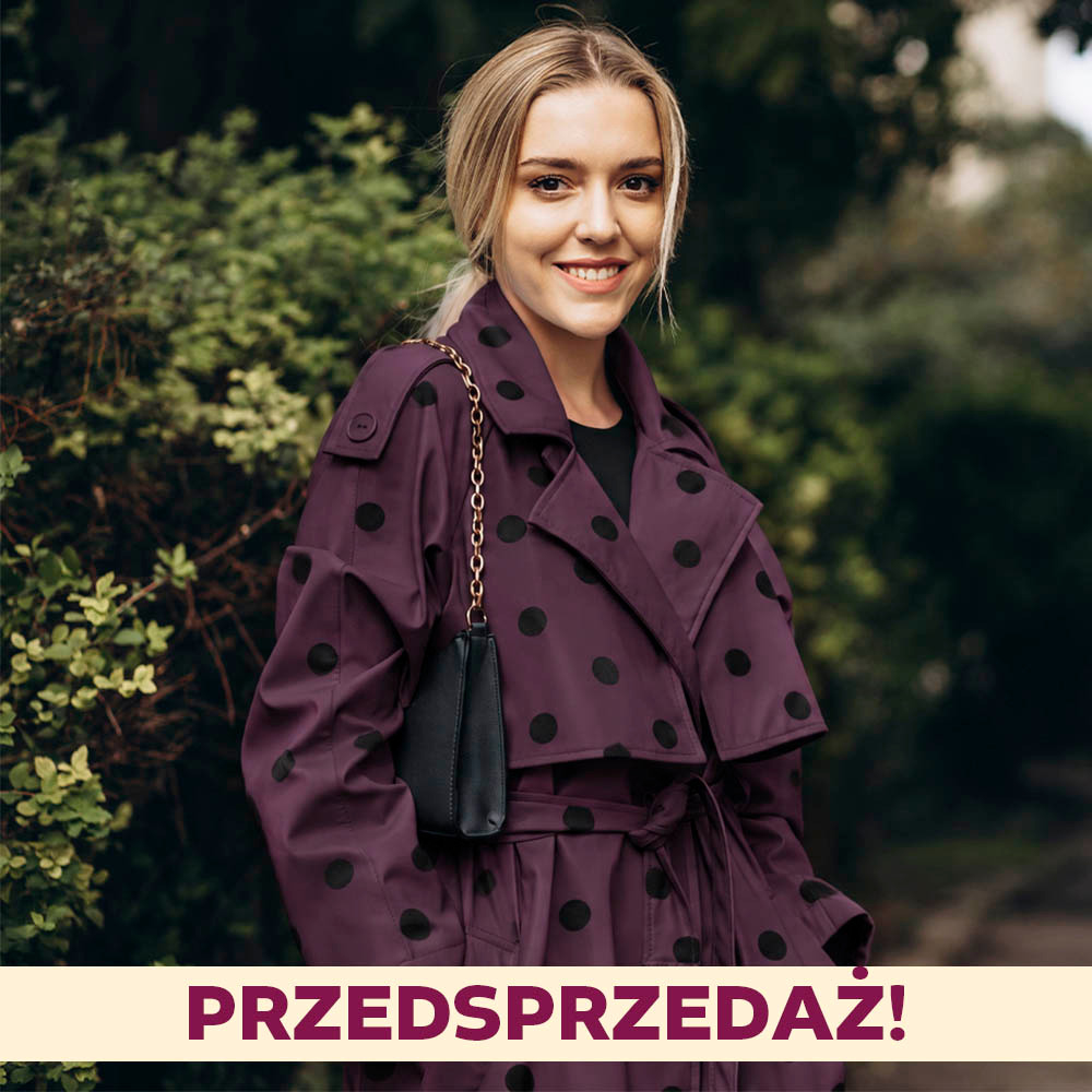 Tkanina Mercy Dots to lekki materiał bawełniany o niskiej gramaturze, wyróżniający się dekoracyjnymi kropkami wykonanymi w technice druku typu flox.