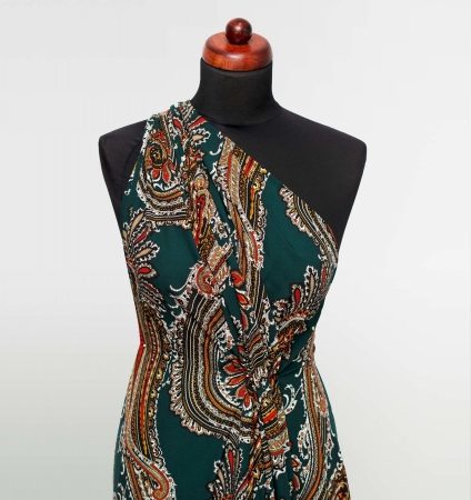 TKANINA WISKOZOWA AMSTERDAM TURQUOISE