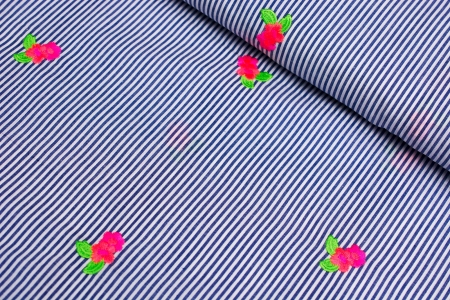 TKANINA KOSZULOWA NEON EMBROIDER
