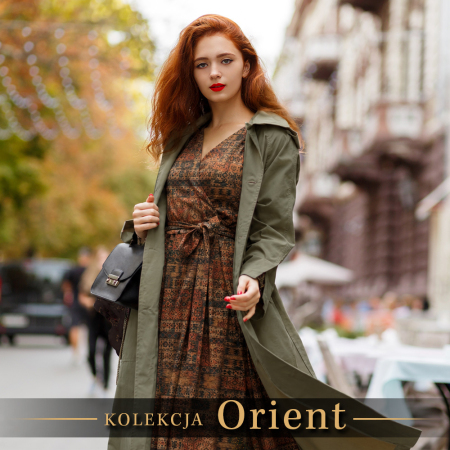 Wiskoza z kolekcji Orient to modna tkanina o miękkiej, lejącej strukturze.