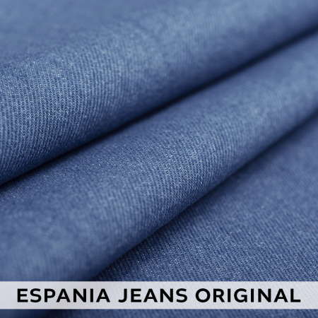 Jeans Espania Original 100%, tkanina szczególnie modna w tym sezonie, wykonana całkowicie z naturalnych włókien bawełny.