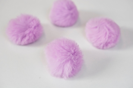 FUTRZANY POMPON LAWENDOWY #2