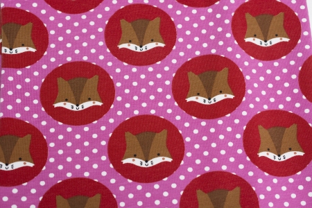 DZIANINA SINGIEL JERSEY FUCHSIA FOX