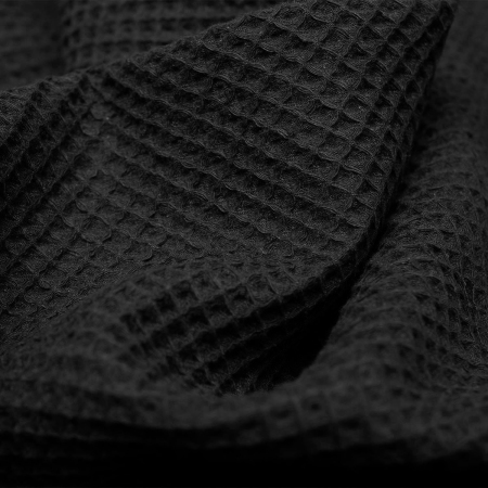 Tkanina Wafel to miękka i mięsista tkanina o charakterystycznej fakturze.