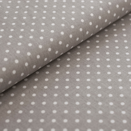 Tkanina bawełniana o splocie płóciennym, wyprodukowana w Polsce.