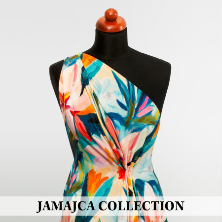 Tkanina wykonana z 100% wiskozy wyróżnia się subtelnym połyskiem, który nadaje ubraniom elegancki i szlachetny wygląd.