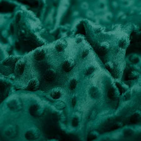 Minky Welur Kropki to bardzo popularna dzianina szczególnie wśród wyrobów dla dzieci.