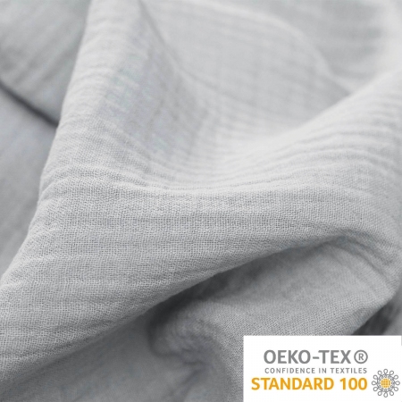 Muślin bawełniany – przyjemna w dotyku tkanina, wykonana z cienkich, skręconych włókien bawełny.