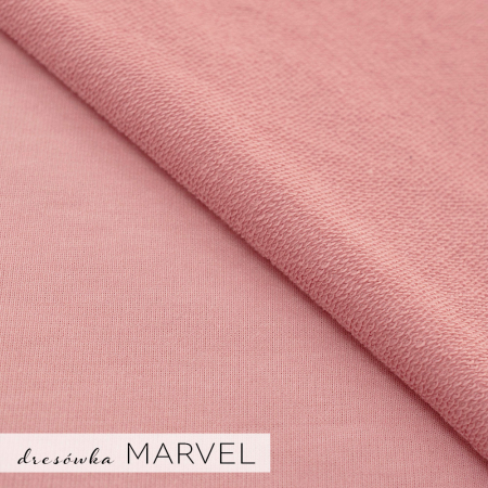 Bawełniana dzianina dresowa Marvel o grubszym spodzie pętelkowym.