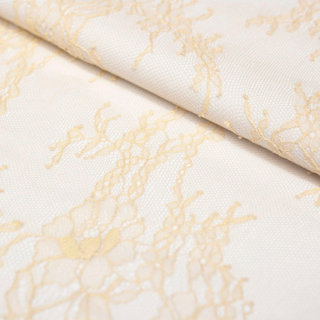 Koronka Floris to delikatna i lekka tkanina z subtelnym motywem kwiatowym.