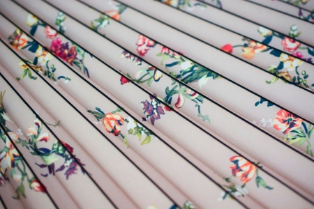 PANEL PLISOWANY OXFORD TAN FLOWER