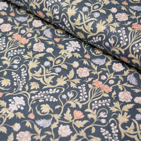 Tkanina bawełniana o splocie płóciennym, wyprodukowana w Polsce.