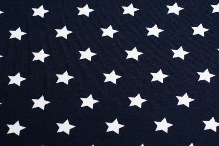 DZIANINA BAWEŁNIANA SINGIEL LITTLE STAR NAVY