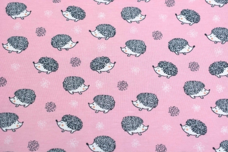 DZIANINA BAWEŁNIANA SINGIEL HEDGEHOG PINK