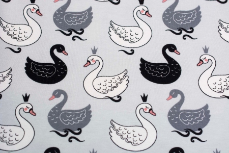 DZIANINA BAWEŁNIANA SINGIEL SWAN GREY ICE