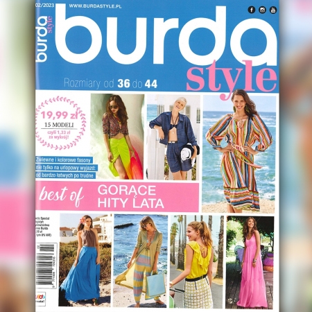 Specjalne wydanie miesięcznika Burda z zebranymi najlepszymi modelami wakacyjnymi.