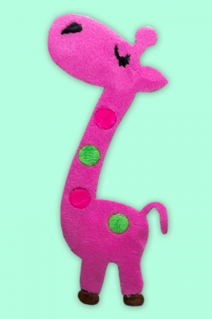 NAPRASOWANKA PLUSH PINK GIRAFFE