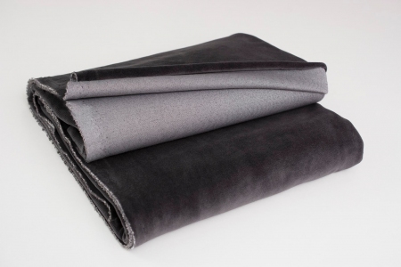 COTTON VELVET STEEL GRAY