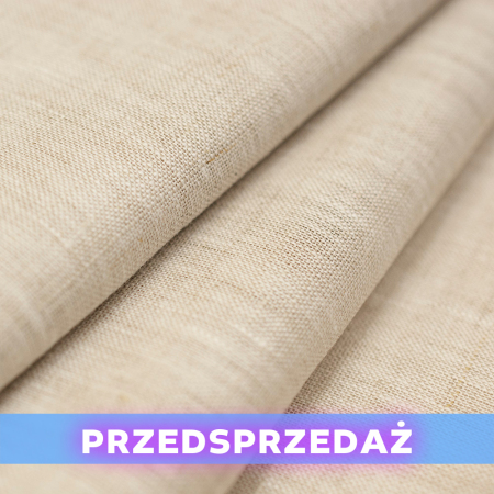Len Puro to szlachetna, w 100% naturalna tkanina lniana o charakterystycznej, delikatnie widocznej fakturze.