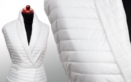 TKANINA PIKOWANA STRIPES WHITE