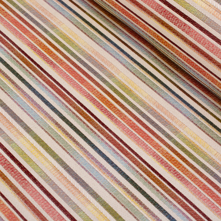 Tkanina gobelinowa to dekoracyjny materiał o gęstym splocie, który wyróżnia się eleganckimi, często artystycznymi wzorami.