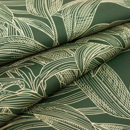 Tkanina markizowa o właściwościach wodoodpornych i wiatroodpornych.