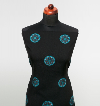 TKANINA WISKOZOWA BALTIC PATTERN CIRCLE