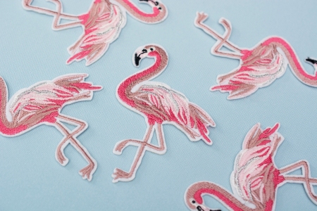APLIKACJA TERMOPRZYLEPNA PINK FLAMINGO