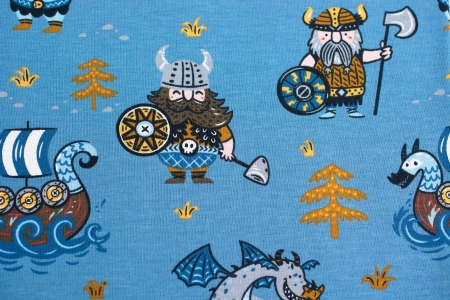 DZIANINA BAWEŁNIANA SINGIEL VIKINGS DENIM