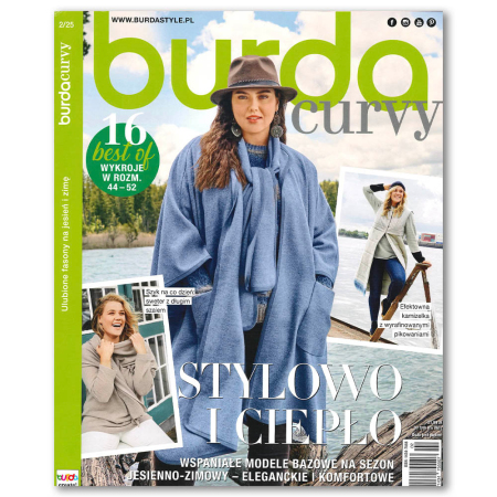Burda Curvy to nowa forma czasopisma z kategorii DUŻE JEST PIĘKNE, wydawane 4 razy do roku.