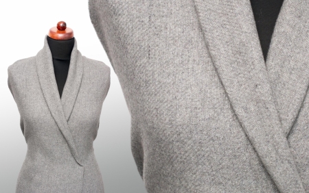 TKANINA PŁASZCZOWA DOUBLE THREAD GREY