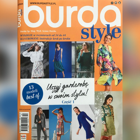 Specjalne wydanie miesięcznika Burda z zebranymi najlepszymi modelami z serii STROJE PEŁNE KOMFORTU.